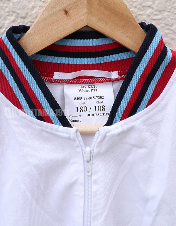 イギリス軍　PTIジャケット　運動用ブルゾン　ホワイト