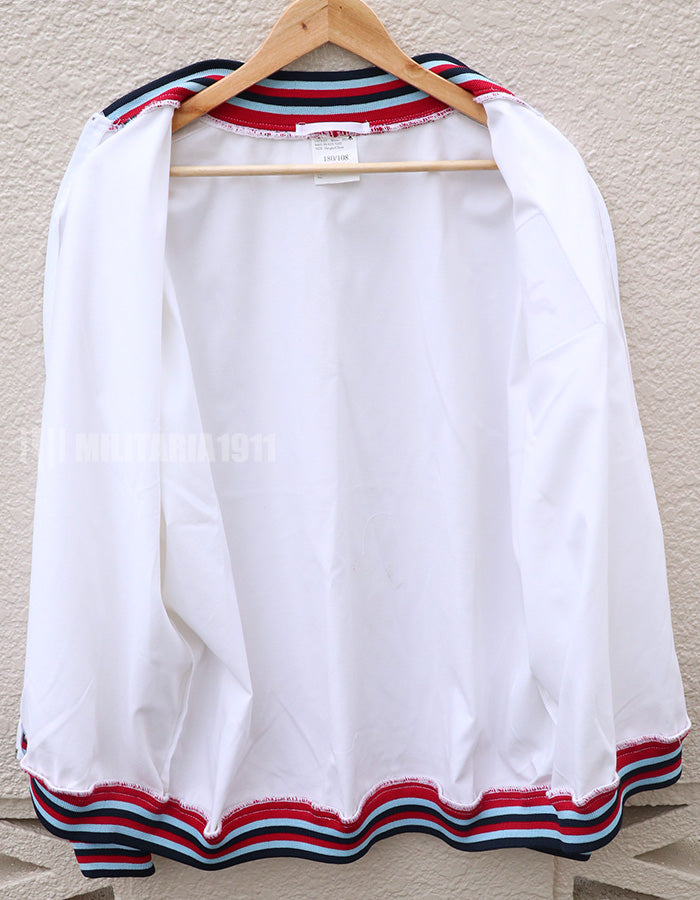 イギリス軍　PTIジャケット　運動用ブルゾン　ホワイト　徽章付き