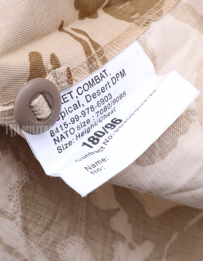 イギリス軍　デザートDPM コンバットジャケット　2000年代　B