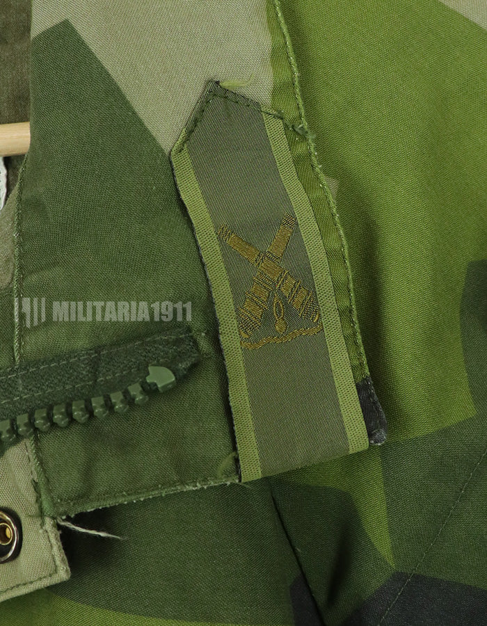 実物　スウェーデン軍　M90 カモフラージュ　フィールドジャケット　1993年製　軍官給品 B