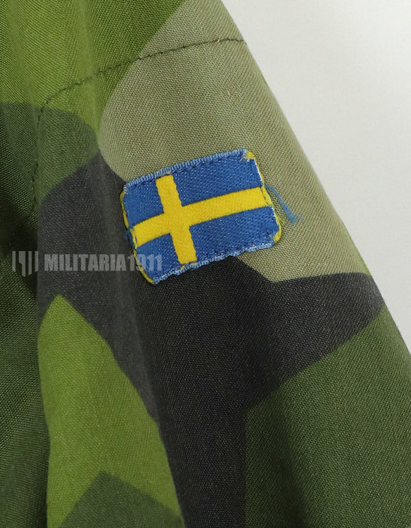 実物　スウェーデン軍　M90 カモフラージュ　フィールドジャケット　1993年製　軍官給品 B