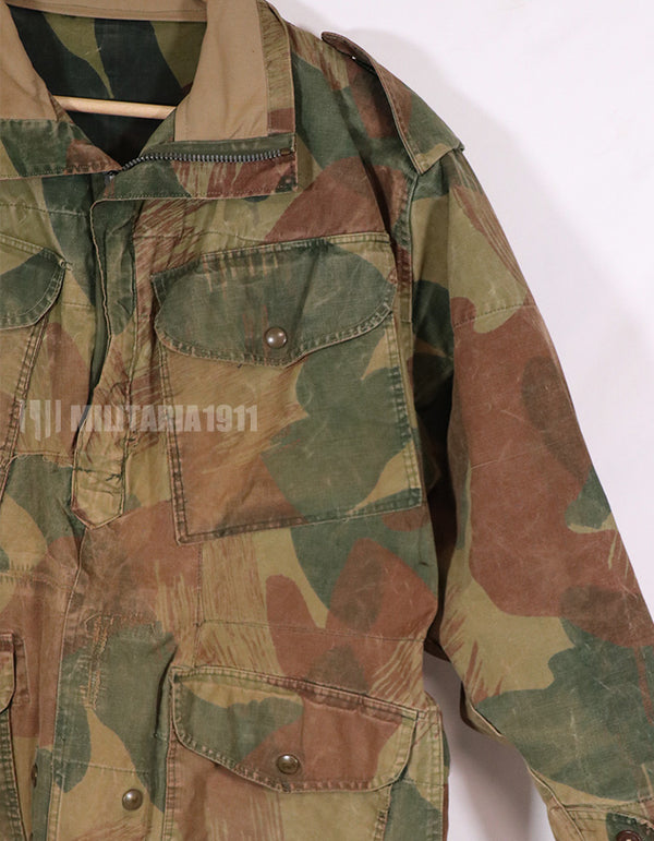 実物　1950年代　ベルギー軍　空挺兵　迷彩アノラック　退色あり　中古品