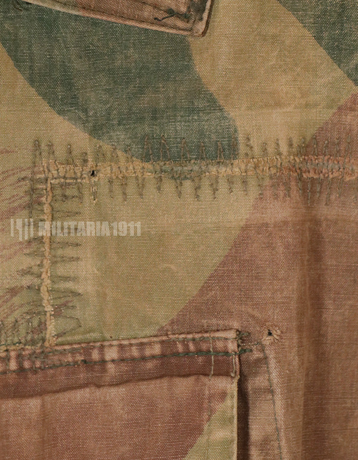 実物　1950年代　ベルギー軍　空挺兵　迷彩アノラック　退色あり　中古品