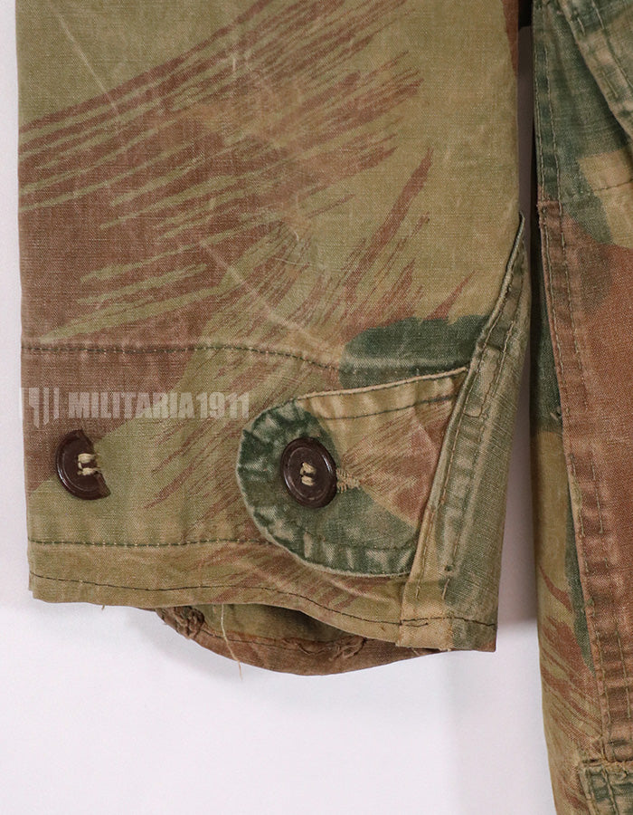 実物　1950年代　ベルギー軍　空挺兵　迷彩アノラック　退色あり　中古品