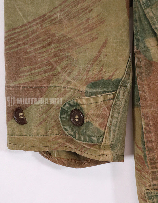 実物　1950年代　ベルギー軍　空挺兵　迷彩アノラック　退色あり　中古品