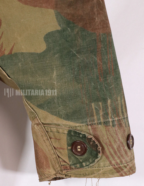 実物　1950年代　ベルギー軍　空挺兵　迷彩アノラック　退色あり　中古品