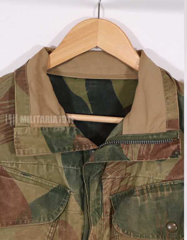 実物　1950年代　ベルギー軍　空挺兵　迷彩アノラック　退色あり　中古品
