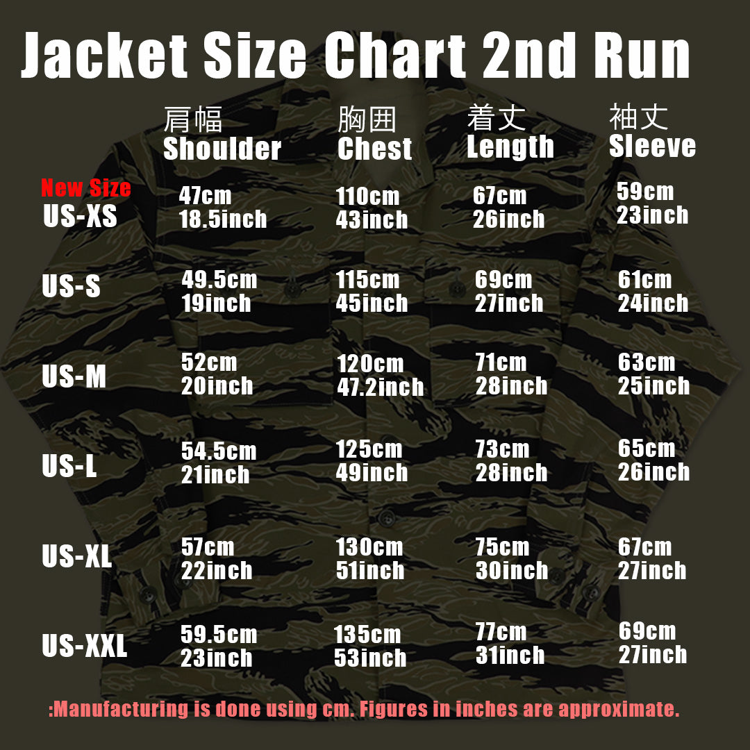 2023年第二ロット ゴールドタイガーストライプ USカット ジャケット MADE IN JAPAN