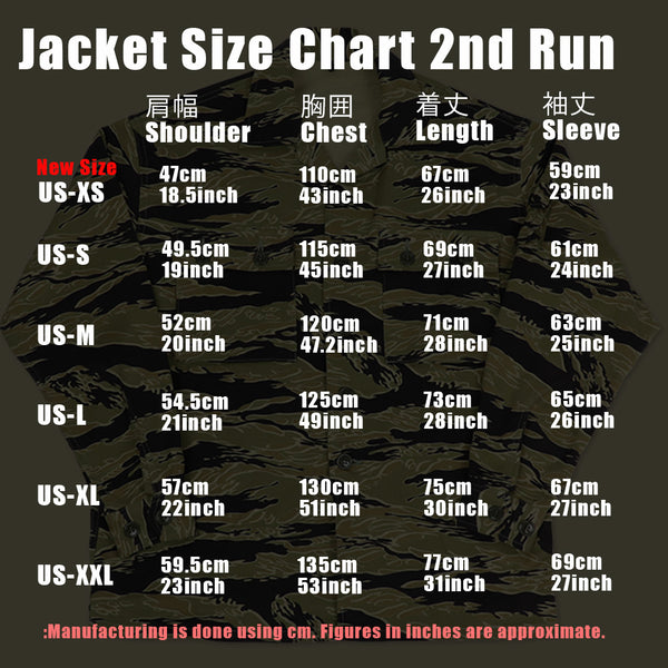 2023年第二ロット ゴールドタイガーストライプ USカット ジャケット MADE IN JAPAN