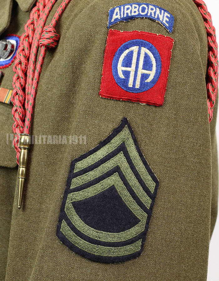 実物セット　アメリカ陸軍　第82空挺師団　アイクジャケットグルーピングセット　軍歴付