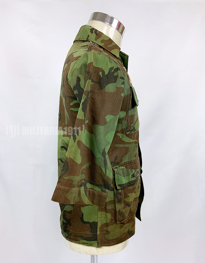 Original South Vietnam Army Airborne Division ERDL Leaf Combat Uniform Top and Bottom Set