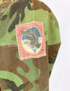 Original South Vietnam Army Airborne Division ERDL Leaf Combat Uniform Top and Bottom Set