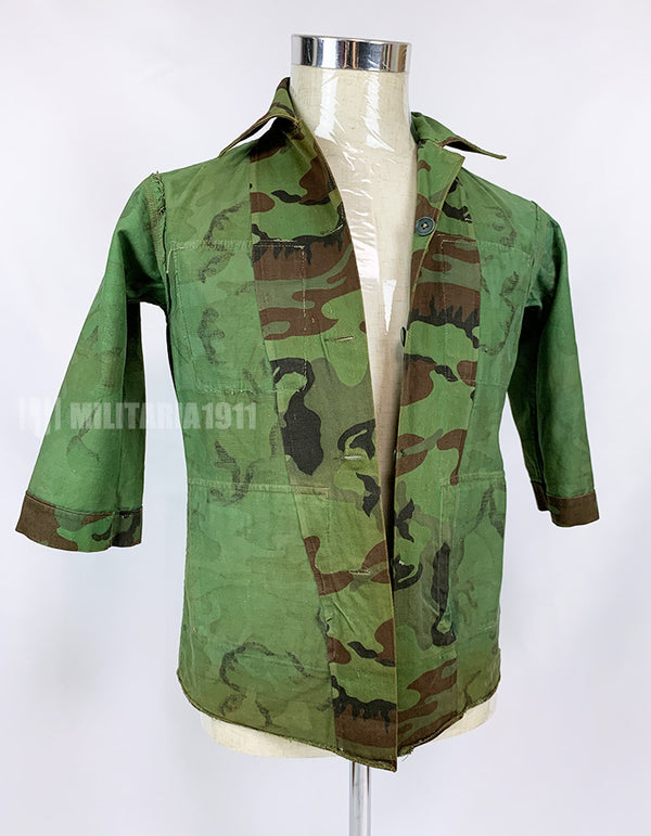 Original South Vietnam Army Airborne Division ERDL Leaf Combat Uniform Top and Bottom Set