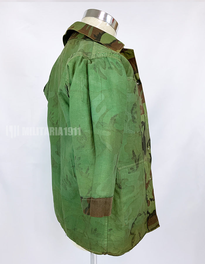 Original South Vietnam Army Airborne Division ERDL Leaf Combat Uniform Top and Bottom Set