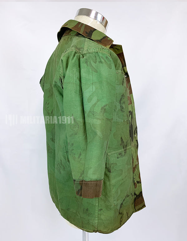 Original South Vietnam Army Airborne Division ERDL Leaf Combat Uniform Top and Bottom Set