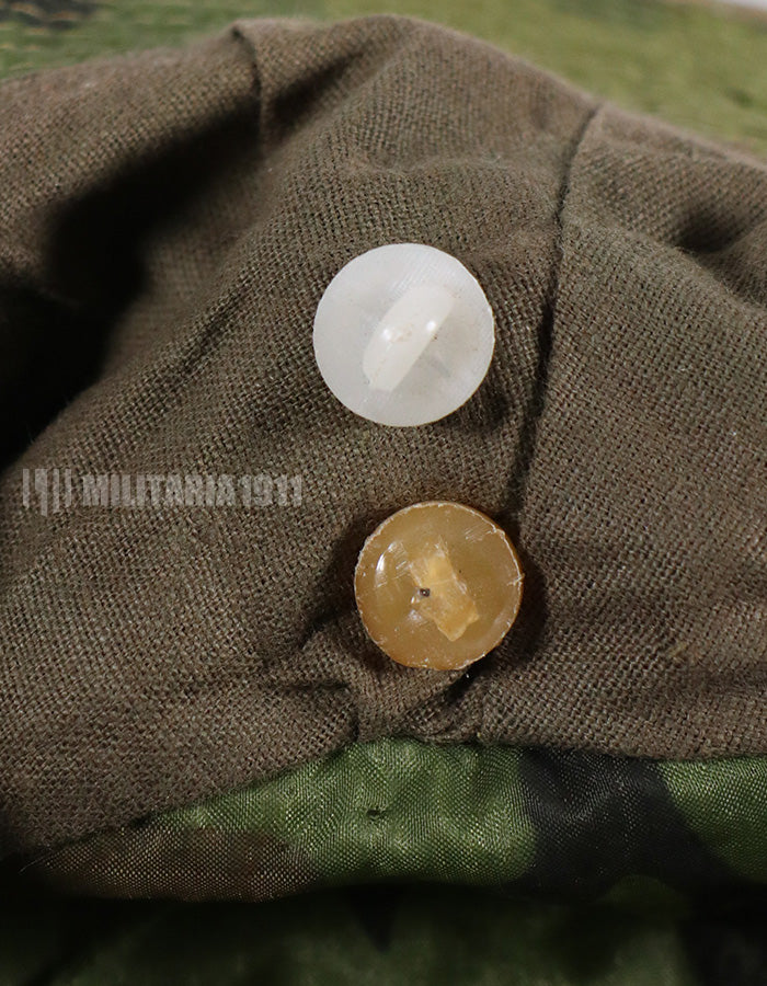 実物　ローカルメイド ERDL ブーニーハット　ARVN下士官階級章 金属章付き