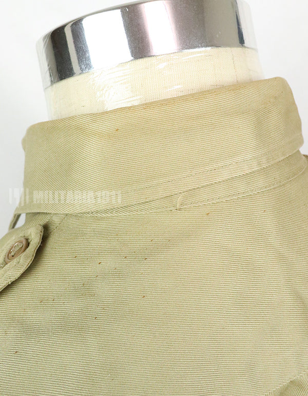 実物　アメリカ陸軍　コットンカーキシャツ　サービスシャツ　階級章　パッチ付き 1st Signal Bde