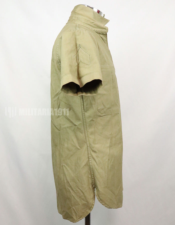 実物　アメリカ陸軍　コットンカーキシャツ　サービスシャツ　階級章　パッチ付き 1st Signal Bde