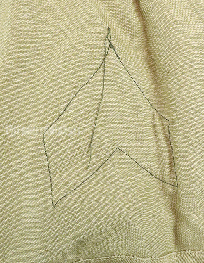 実物　アメリカ陸軍　コットンカーキシャツ　サービスシャツ　階級章　パッチ付き 1st Signal Bde