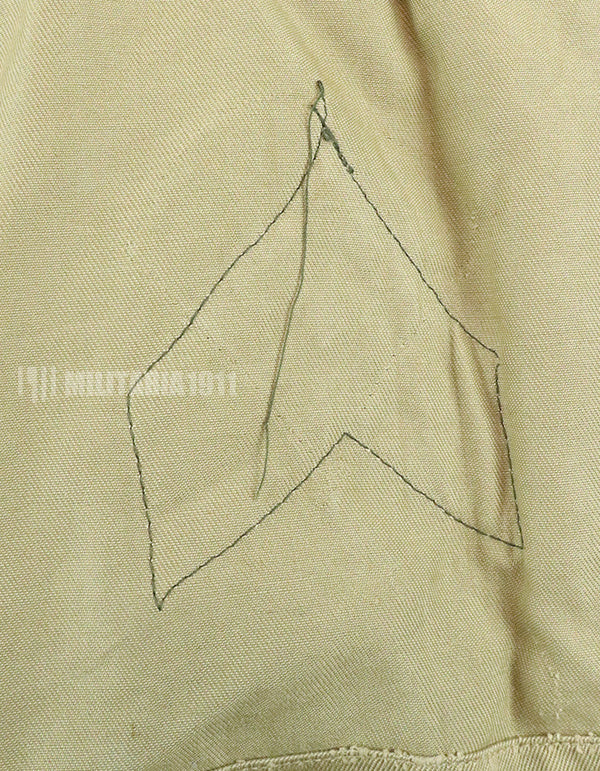 実物　アメリカ陸軍　コットンカーキシャツ　サービスシャツ　階級章　パッチ付き 1st Signal Bde