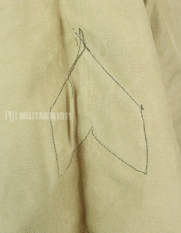 実物　アメリカ陸軍　コットンカーキシャツ　サービスシャツ　階級章　パッチ付き 1st Signal Bde