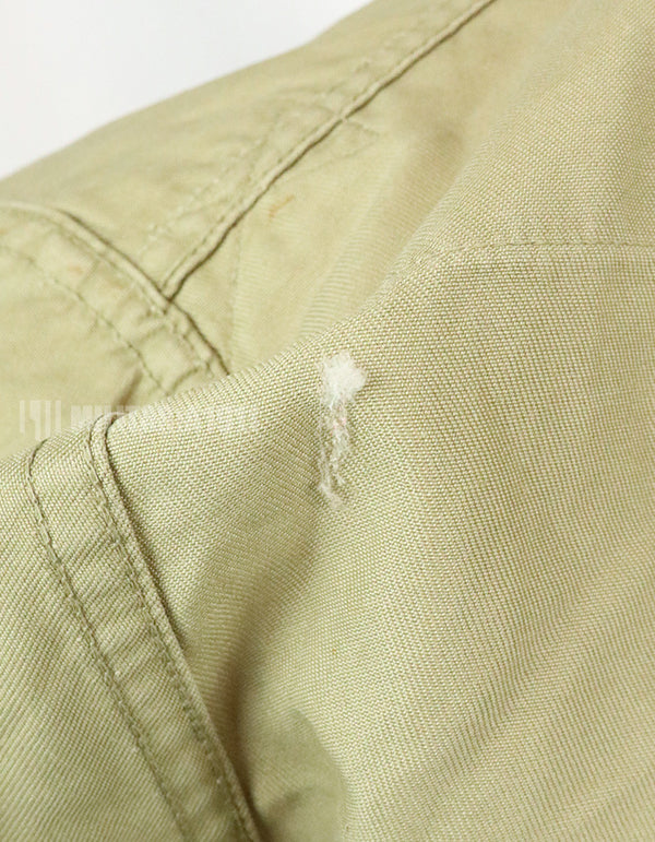 実物　アメリカ陸軍　コットンカーキシャツ　サービスシャツ　階級章　パッチ付き 1st Signal Bde