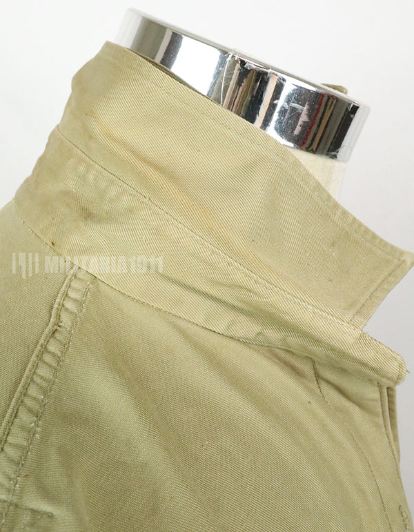 実物　アメリカ陸軍　コットンカーキシャツ　サービスシャツ　階級章　パッチ付き 1st Signal Bde