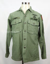 実物　アメリカ陸軍　ユーティリティシャツ　OG-107 　第一師団パッチなど徽章付（後付け）