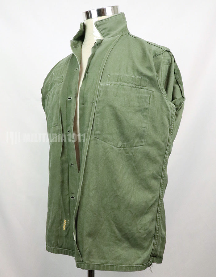 実物　アメリカ陸軍　ユーティリティシャツ　OG-107 　第一師団パッチなど徽章付（後付け）