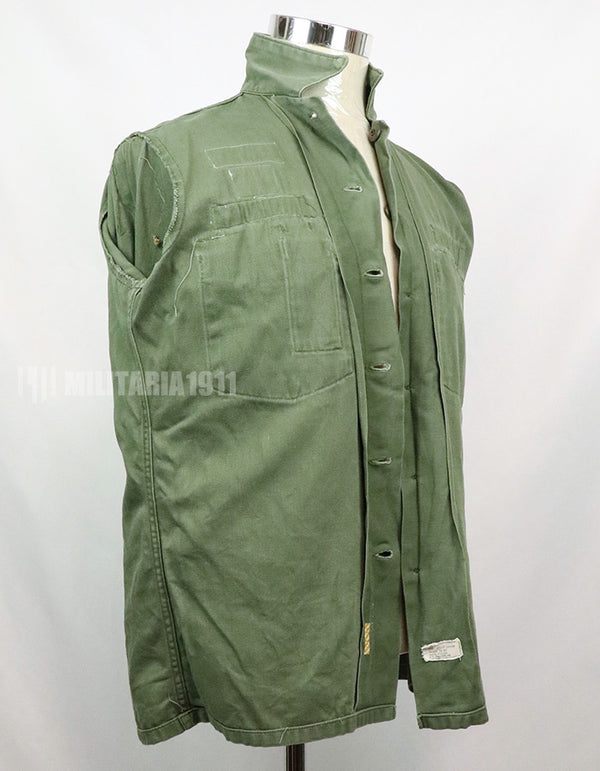 実物　アメリカ陸軍　ユーティリティシャツ　OG-107 　第一師団パッチなど徽章付（後付け）