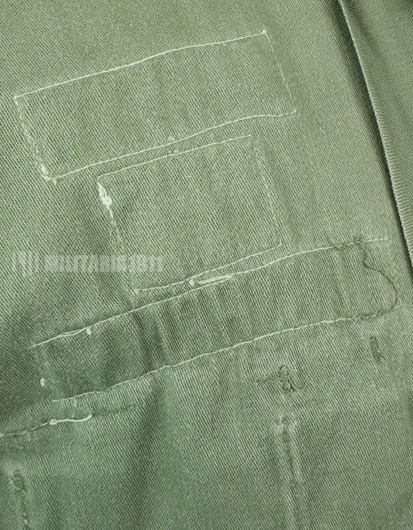 実物　アメリカ陸軍　ユーティリティシャツ　OG-107 　第一師団パッチなど徽章付（後付け）