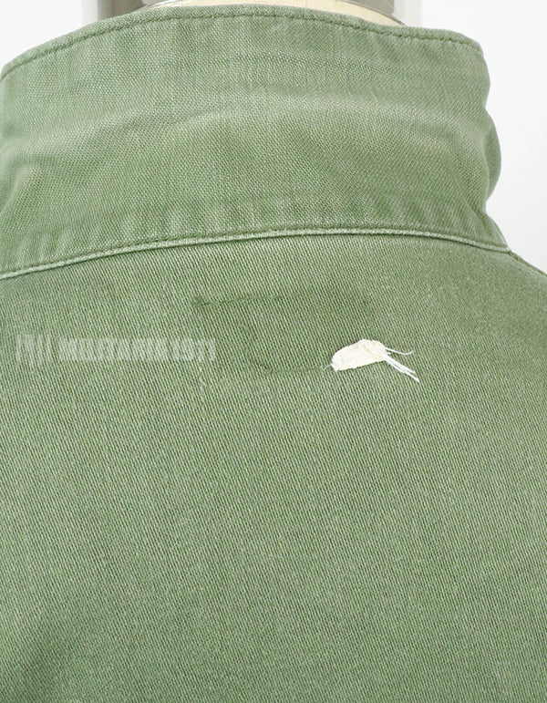 実物　アメリカ陸軍　ユーティリティシャツ　OG-107 　第一師団パッチなど徽章付（後付け）