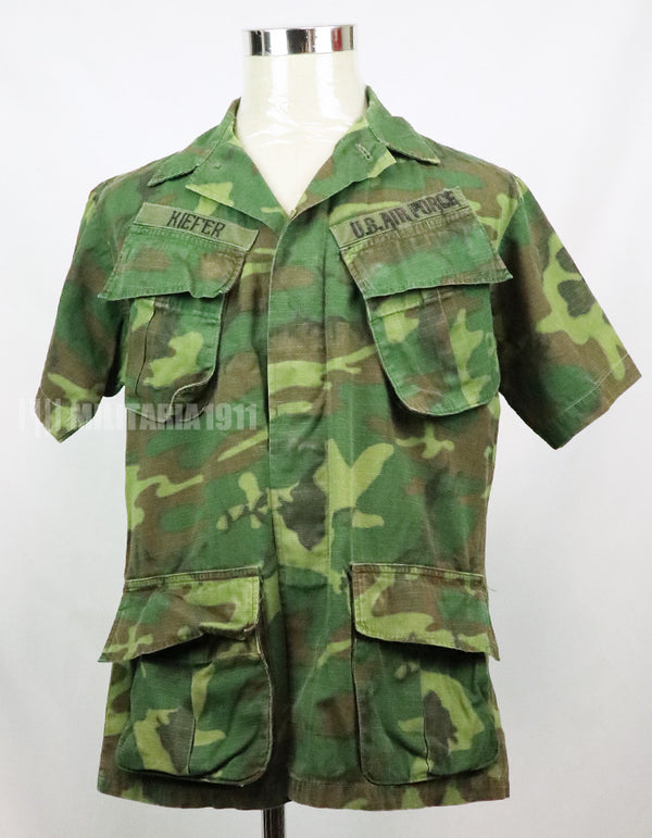 実物　アメリカ空軍　US AIR FORCE ERDL ジャングルファティーグ ショートスリーブカスタム