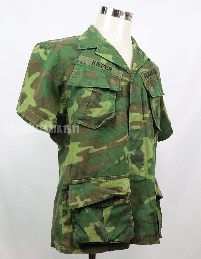 実物　アメリカ空軍　US AIR FORCE ERDL ジャングルファティーグ ショートスリーブカスタム