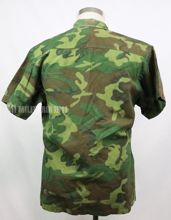 実物　アメリカ空軍　US AIR FORCE ERDL ジャングルファティーグ ショートスリーブカスタム