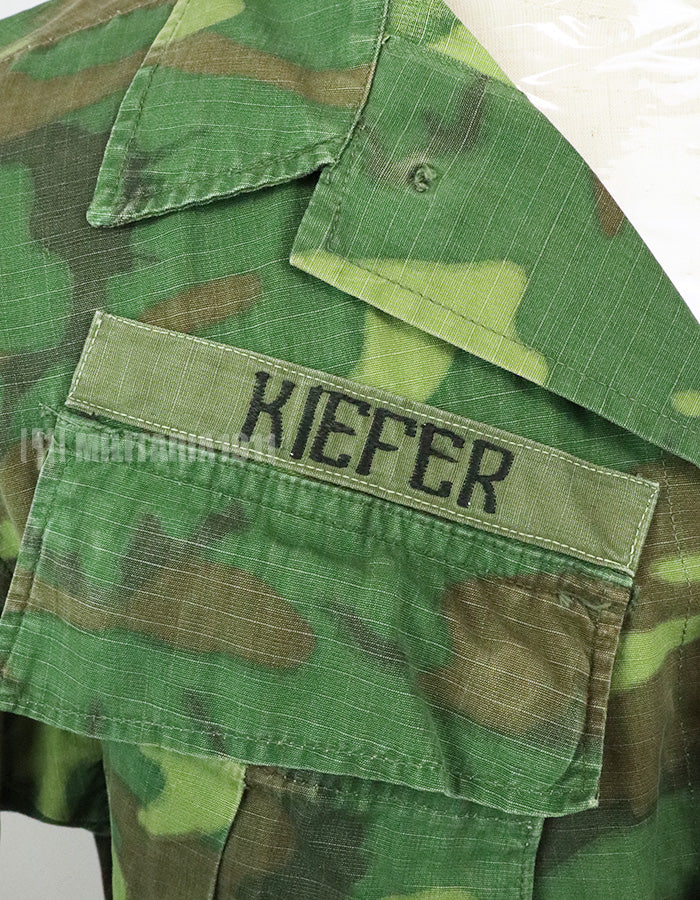 実物　アメリカ空軍　US AIR FORCE ERDL ジャングルファティーグ ショートスリーブカスタム