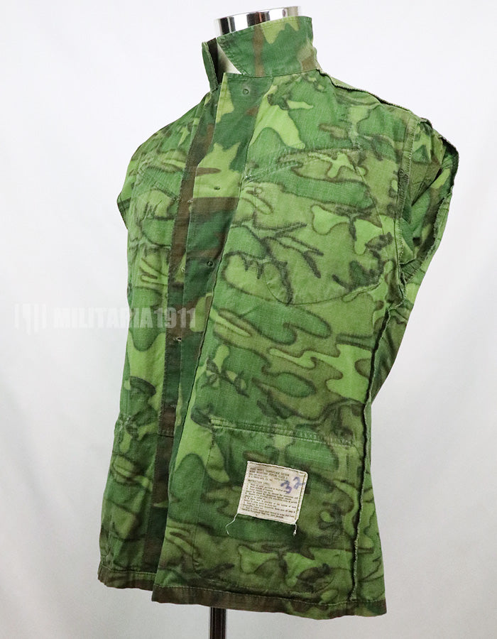実物　アメリカ空軍　US AIR FORCE ERDL ジャングルファティーグ ショートスリーブカスタム