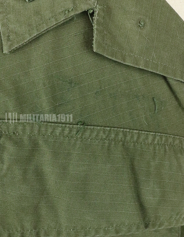 実物　アメリカ空軍　後期型ジャングルファティーグ　ショートスリーブカスタム　徽章付き 1969年契約