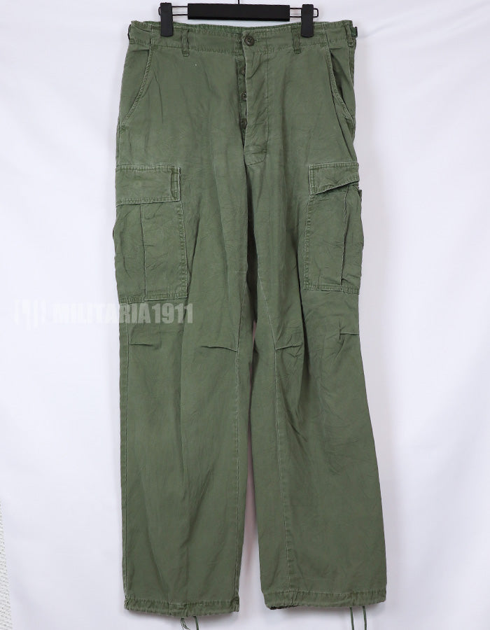 実物　ジャングルファティーグパンツ　ノンリップストップ生地　使用感あり