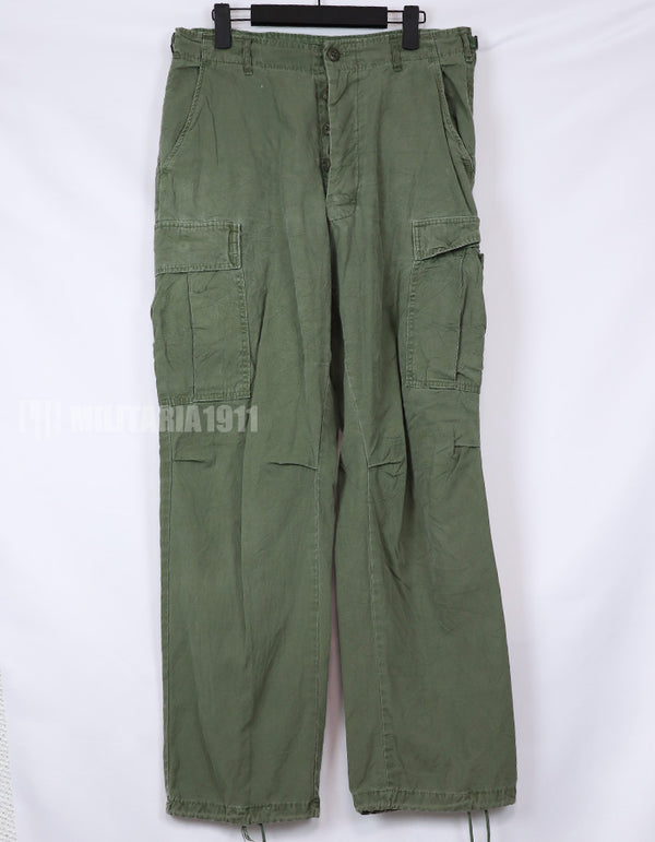 実物　ジャングルファティーグパンツ　ノンリップストップ生地　使用感あり