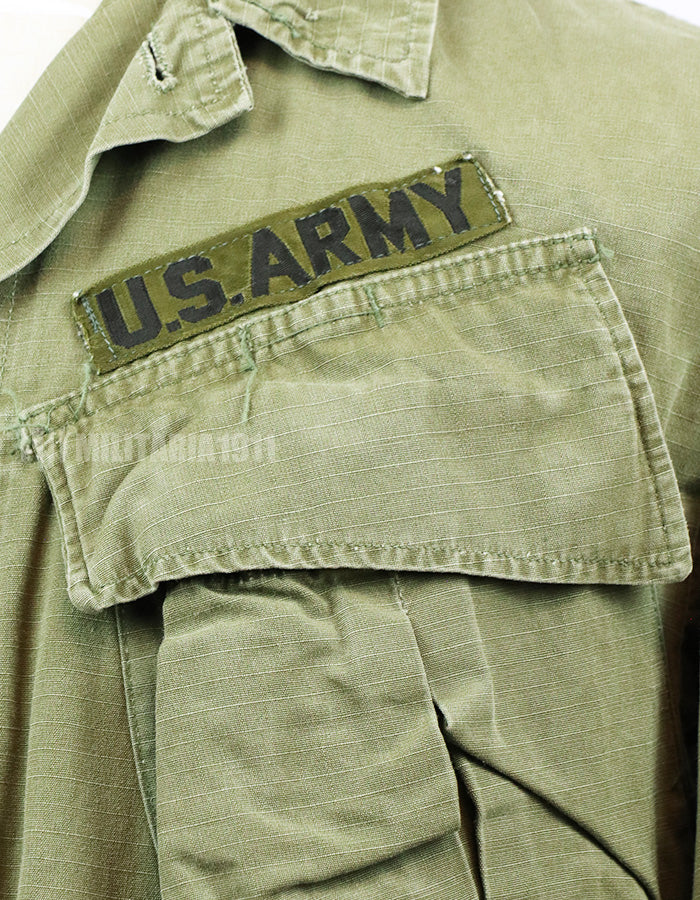 実物　後期型　ジャングルファティーグ　リップストップ S-R 状態悪い　パッチ付
