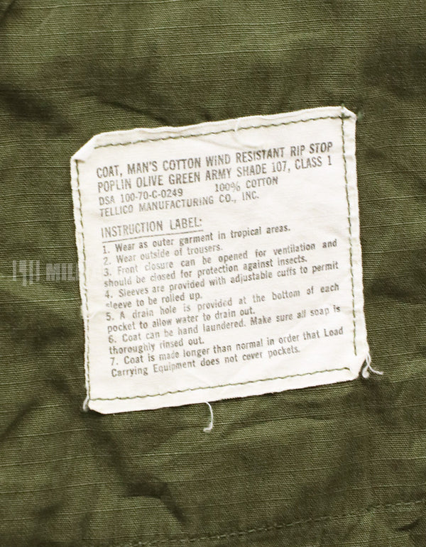実物　後期型　ジャングルファティーグ　リップストップ　X-Smallサイズ
