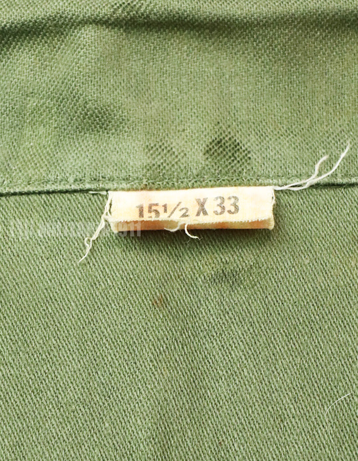 実物　ユーティリティシャツ OG-107 　放出品　1970年製 戦中ロット コンディション中