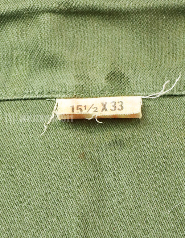 実物　ユーティリティシャツ OG-107 　放出品　1970年製 戦中ロット コンディション中