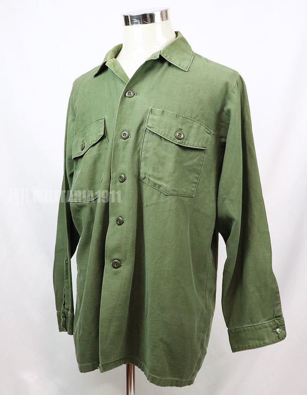 実物　ユーティリティシャツ OG-107 　放出品　1973年製 戦後ロット コンディション良い　大きいサイズ