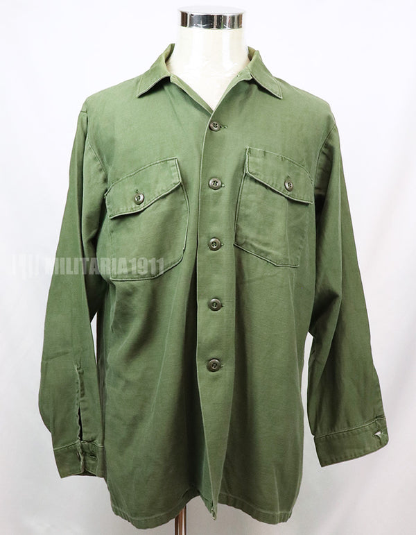 実物　ユーティリティシャツ OG-107 　放出品　1973年製 戦後ロット コンディション良い　大きいサイズ