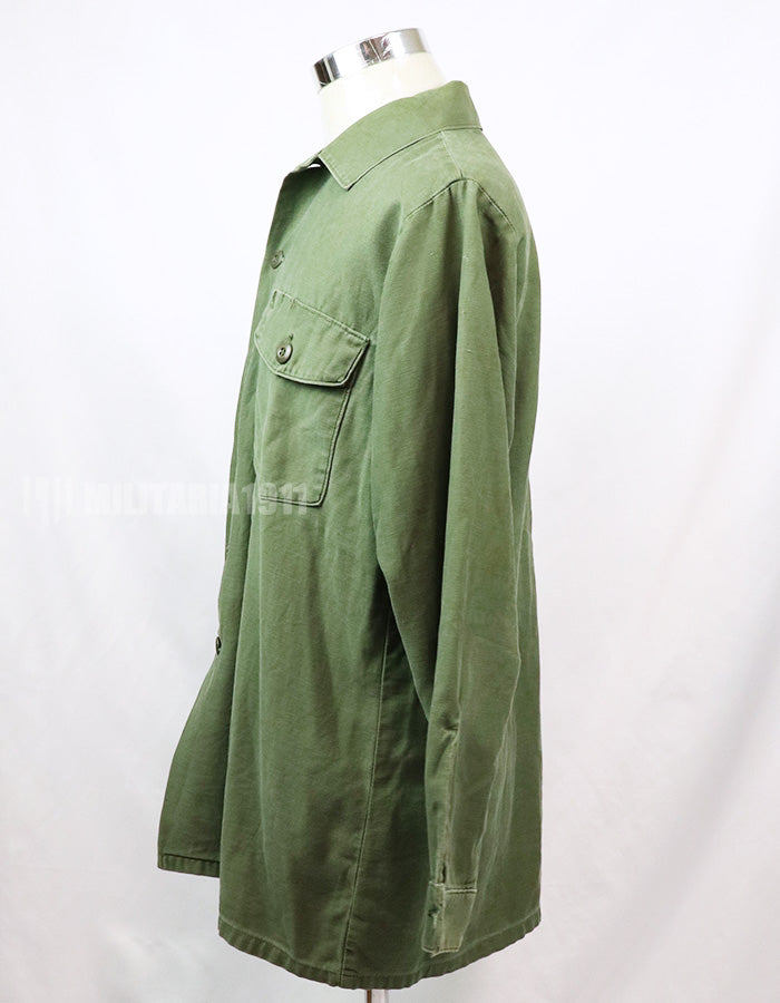 実物　ユーティリティシャツ OG-107 　放出品　1973年製 戦後ロット コンディション良い　大きいサイズ