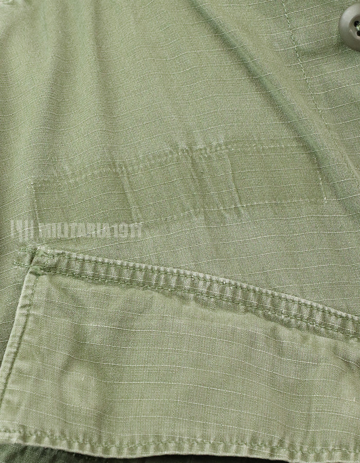 実物　後期型　リップストップ生地　ジャングル・ファティーグ　S-L パッチ取り外し跡あり