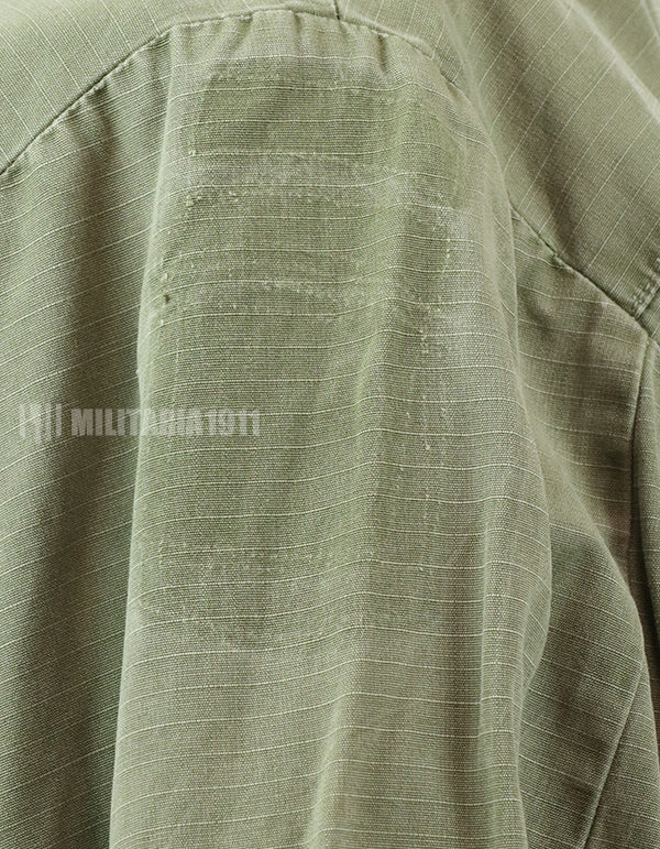実物　後期型　リップストップ生地　ジャングル・ファティーグ　S-L パッチ取り外し跡あり