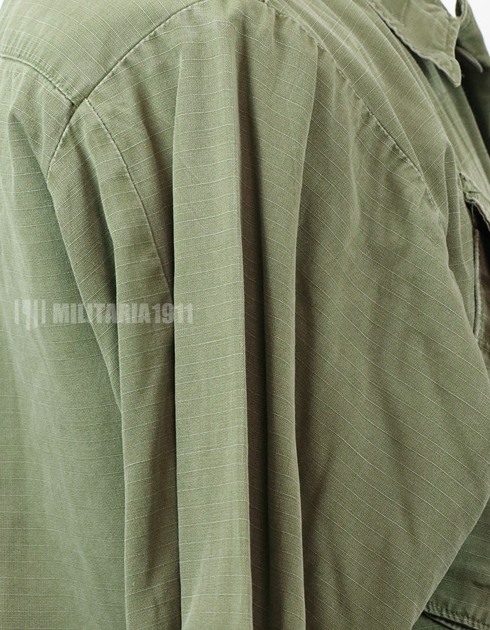 実物　後期型　リップストップ生地　ジャングル・ファティーグ　S-L パッチ取り外し跡あり